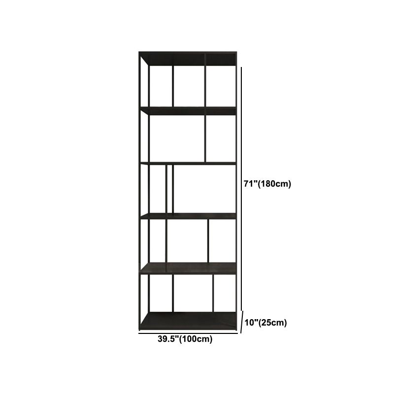 Metal Open Book Shelf Contemporary Home Shelf Bookcase with Shelves Clearhalo 'Bookcases' 'furn' 'furn_bookcases' 'Furniture' 'Office Furniture' 1200x1200_65fd3cc7-d78d-4e7c-9f40-d261628c93f5
