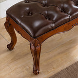 Rectangle 17.7"H Entryway Bench Cushioned Upholstered Seating Bench Clearhalo 'Benches' 'Chairs & Seating' 'furn' 'furn_benches' 'Furniture' 'Living Room Furniture' 1200x1200_65fd537c-c500-4db3-85fc-61a37fd45a43