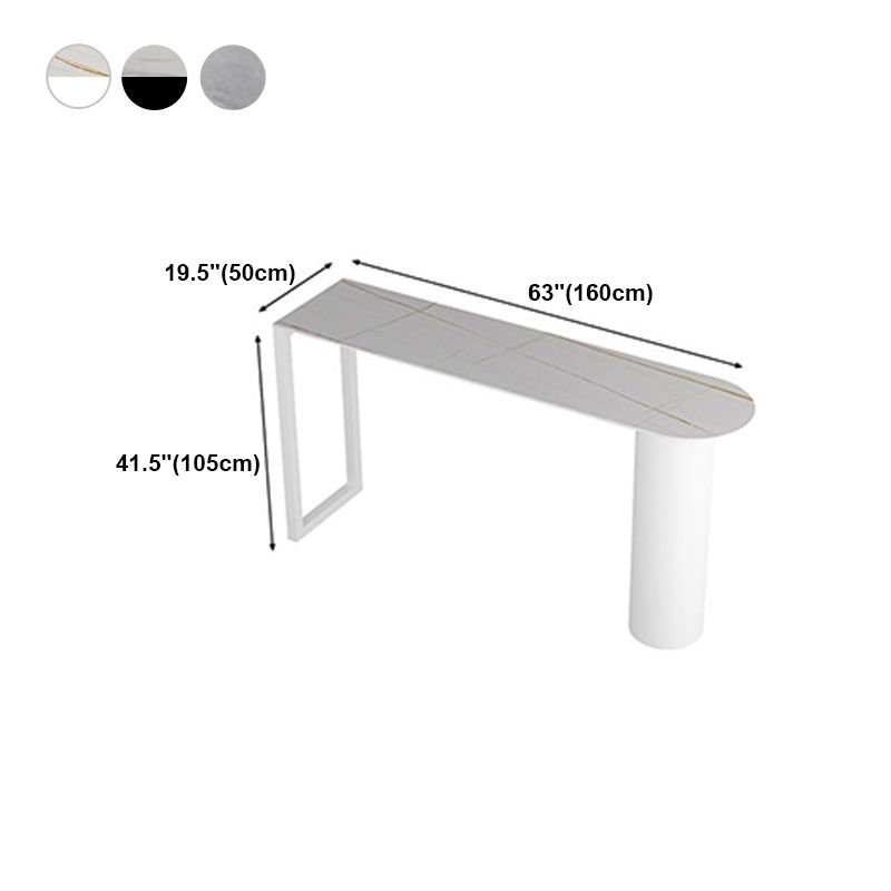 Stone Top Bar Table Traditional Luxury Bar Dining Table with Sled Base Clearhalo 'Bar Furniture' 'Bar Tables' 'bar_tables' 'furn' 'furn_bar_tables' 'Furniture' 'furniture_bar_tables' 'Kitchen & Dining Furniture' 1200x1200_65fdf2f9-eade-4e02-a82b-981955bdaa38