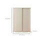 Wooden Wardrobe Cabinet White Wardrobe Closet with Garment Rod