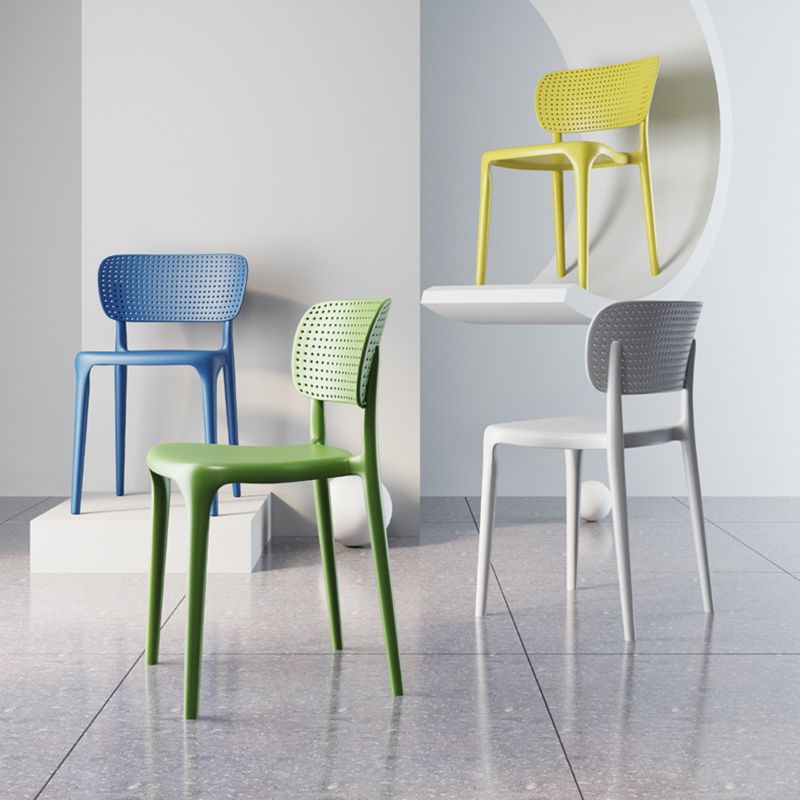 Contemporary Plastic Dining Chair 16.5'' Wide Open Side Chair for Home Use Clearhalo ' kitchen&dining_furn' 'Dining Chairs' 'Dining Tables & Seating' 'dining_chair' 'furn' 'furn_dining_chair' 'Furniture' 'furniture_dining_chair' 'Kitchen & Dining Furniture' 'kitchen' 1200x1200_65ffb2bd-896d-4bcb-bd77-8b528350f214
