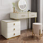 Glam Stone Vanity Dressing Table 5-Drawers Vanity Dressing Table