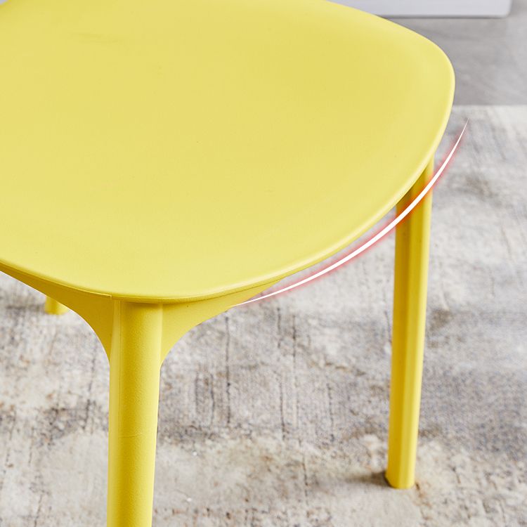 Plastic Scandinavian Dining Kitchen Room Chair Open Back Side Chair Clearhalo 'Dining Chairs' 'Dining Tables & Seating' 'dining_chair' 'furn' 'furn_dining_chair' 'Furniture' 'furniture_dining_chair' 'Kitchen & Dining Furniture' 1200x1200_6601113d-33a0-441e-8848-85c7b0224b32