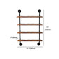 Industrial Style Bookshelf Wall Mounted Solid Wood Bookcase for Home Office Clearhalo 'Bookcases' 'furn' 'furn_bookcases' 'Furniture' 'furniture_bookcases' 'kitchen' 'kitchen_bookcases' 'Living Room Furniture' 'Office Furniture' 1200x1200_660153c5-8d52-4935-be32-2facfd4a2da9