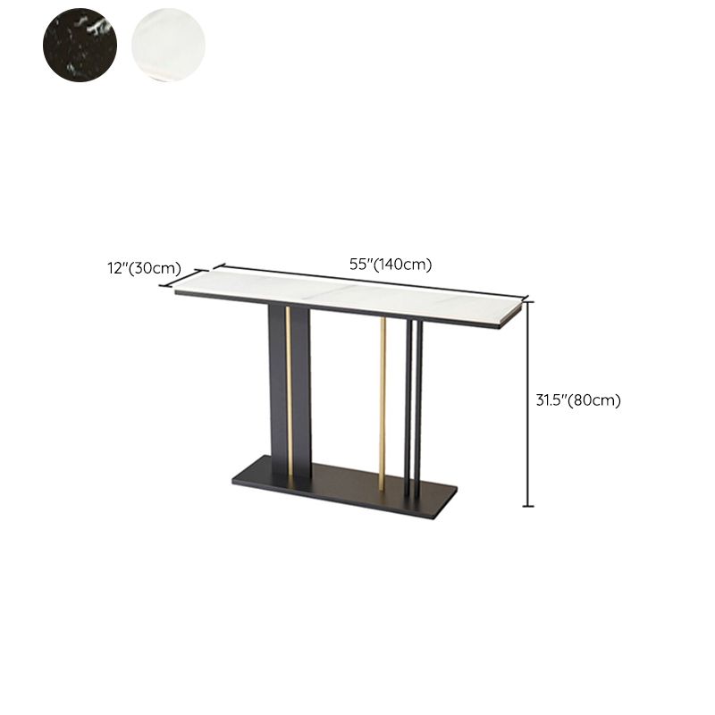 Tavolo console contemporanea rettangolare tavolo console di finitura antica in marmo