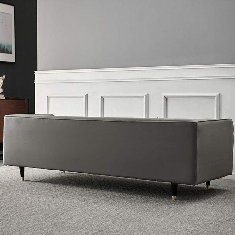 Ultra-Modern Tight Back Tuxedo Arm Stainless steel Legs Sofa with Stain Resistant Clearhalo 'furn' 'furn_sofas' 'Furniture' 'furniture_sofas' 'kitchen' 'kitchen_sofas' 'Living Room Furniture' 'Sofa' 'sofas' 1200x1200_66043e3f-5d0b-4cab-a20c-9390643ee9b4