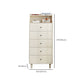Modern White Cabinet Soft Close Drawers Wood Accent Chests with Drawer