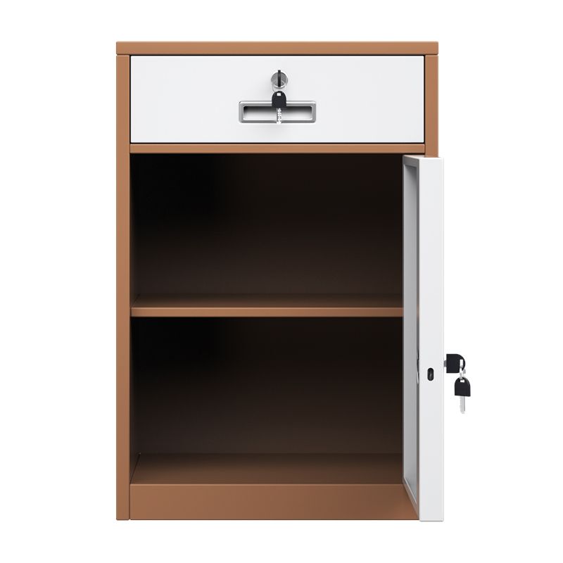 Mobile verticale di archiviazione in acciaio contemporaneo resistente al fuoco