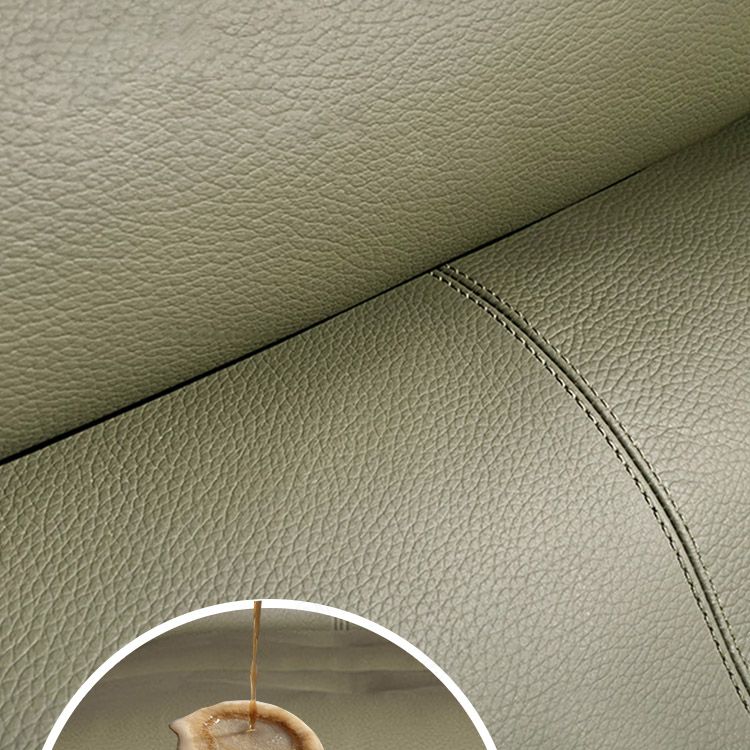 Metalen frame standaard ligstoel vaste kleur lederen reclinner stoel met poef