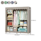 Contemporary Style Steel Wardrobe Cloth Rod Included Wardrobe Closet with Legs Clearhalo 'Armoires & Wardrobes' 'armoires_wardrobes' 'Bedroom Furniture' 'furn' 'furn_armoires_wardrobes' 'Furniture' 1200x1200_66067673-3418-4ce4-8296-c91d56d171d9