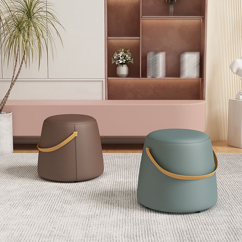 Portable Pouf Pure Color Cylinder Shape Modern Fabric Stain Resistant Pouf Ottoman Clearhalo 'furn' 'furn_ottomans_poufs' 'Furniture' 'Living Room Furniture' 'Ottomans & Poufs' 'ottomans_poufs' 1200x1200_66084d6b-cf6e-4883-9658-c10f2517f6ae