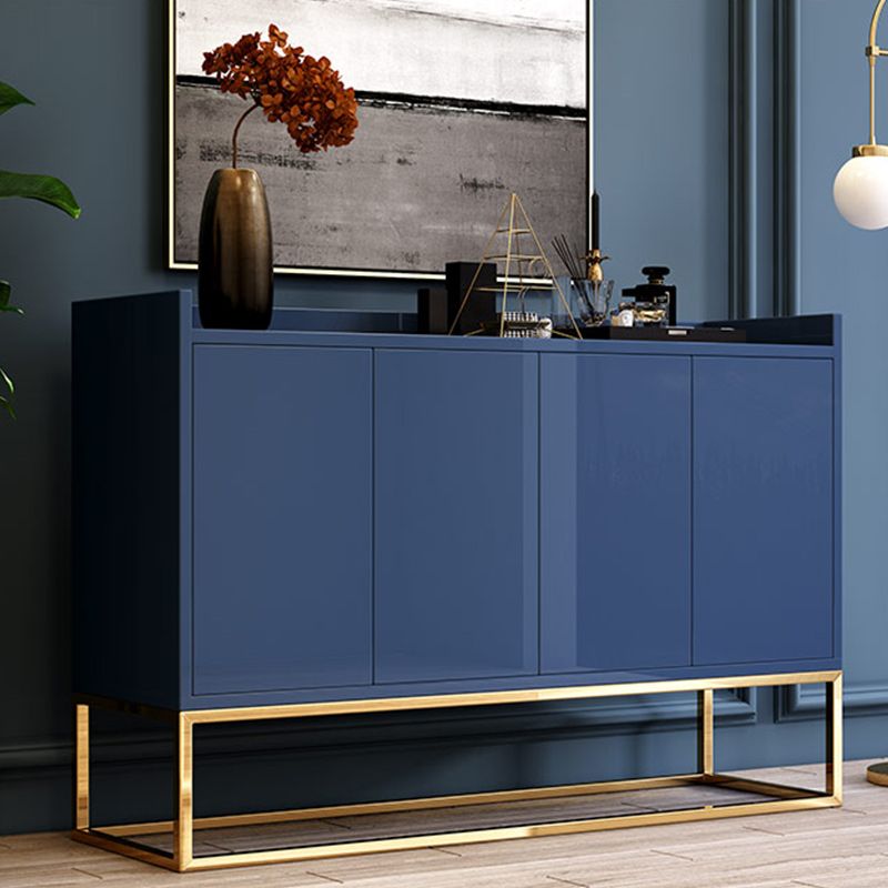 Matte Finish Pine Wood Buffet Modern Indoor Sideboard with Metal Legs Clearhalo 'buffet_sideboard' 'Buffets & Sideboards' 'furn' 'furn_buffet_sideboard' 'Furniture' 'Kitchen & Dining Furniture' 1200x1200_6608c780-6c79-4706-b309-bac0fae08d61