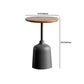 Modernistic Pedestal End Table Slate/Wood Top Round Corner Table Clearhalo 'Coffee & Accent Tables' 'End & Side Tables' 'end_side_tables' 'furn' 'furn_end_side_tables' 'Furniture' 'Living Room Furniture' 1200x1200_6608ca9c-d489-4ca7-ac23-e67d1e97787e