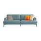 Stain-Resistant Faux Leather Loveseat Recessed Arm Sofa with Metal Legs Clearhalo 'furn' 'furn_sofas' 'Furniture' 'furniture_sofas' 'Living Room Furniture' 'Sofa' 'sofas' 1200x1200_6609ebce-2b7c-466f-9048-ffca4ed2f676