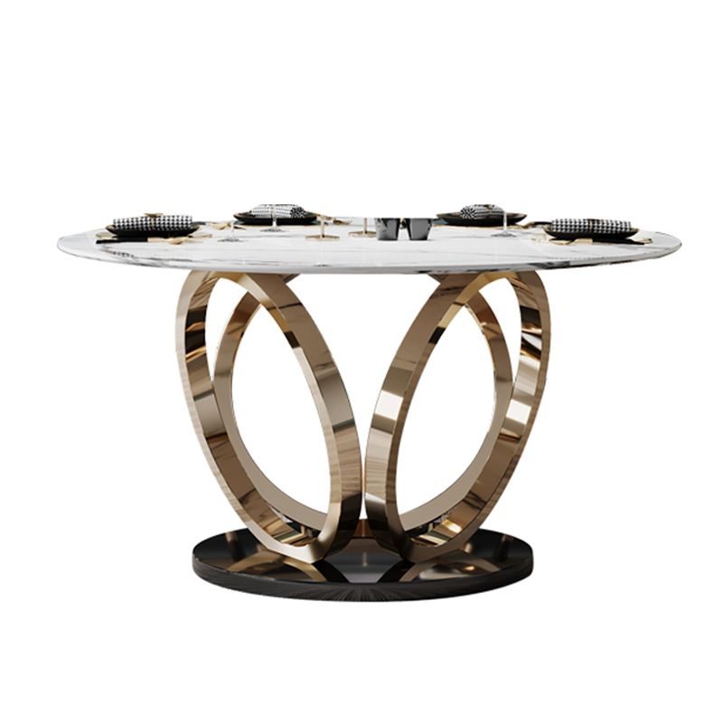 Round Marble Dining Table Traditional Luxury Dining Room Collection with Pedestal Base Clearhalo ' dining_table' 'Dining Tables & Seating' 'Dining Tables' 'furn' 'furn_dining_table' 'Furniture' 'furniture_dining_table' 'Kitchen & Dining Furniture' 'kitchen&dining_furn' 'kitchen' 'kitchen_dining_table' 1200x1200_660a7cb1-7ad4-496b-84d7-59c3076a1156