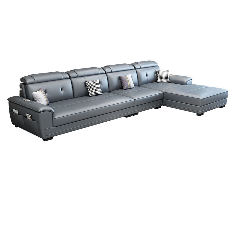 Fucile in pelle moderna a fatica in pelle sezionale per quattro persone