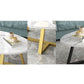 Glam Single Oval Coffee Table Cross Legs Coffee Cocktail Table Clearhalo 'Coffee & Accent Tables' 'Coffee Tables' 'coffee_tables' 'furn' 'furn_coffee_tables' 'Furniture' 'Living Room Furniture' 1200x1200_660ae181-2e5b-46a1-904b-8d3665344364