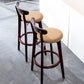 Contemporary Beech Low Back Home Stool Matte Finish Upholstered Bar Stools Clearhalo 'Bar Furniture' 'Bar Stools' 'bar_stools' 'furn' 'furn_bar_stools' 'Furniture' 'furniture_bar_stools' 'Kitchen & Dining Furniture' 1200x1200_660b0deb-0e56-41cc-9d6d-7c5339f9bb6c