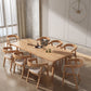 Rectangle Pine Solid Wood Table Modern Dining Table with 4 Legs, in Nature Clearhalo ' dining_table' 'Dining Tables & Seating' 'Dining Tables' 'furn' 'furn_dining_table' 'Furniture' 'furniture_dining_table' 'Kitchen & Dining Furniture' 'kitchen&dining_furn' 'kitchen' 'kitchen_dining_table' 1200x1200_660ba91c-5603-4f5a-a9e1-82eda452bac5