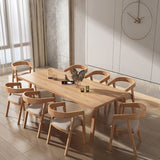 Rectangle Pine Solid Wood Table Modern Dining Table with 4 Legs, in Nature Clearhalo ' dining_table' 'Dining Tables & Seating' 'Dining Tables' 'furn' 'furn_dining_table' 'Furniture' 'furniture_dining_table' 'Kitchen & Dining Furniture' 'kitchen&dining_furn' 'kitchen' 'kitchen_dining_table' 1200x1200_660ba91c-5603-4f5a-a9e1-82eda452bac5