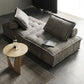 29.92" High Sofa Contemporary Armless Sofa with Bolster Pillows