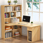 Modern Manufactured Wood Desk Corner Writing Desk with 1 Drawer and Bookshelf Clearhalo 'furn' 'furn_office_desk' 'Furniture' 'furniture_office_desk' 'Office Desks' 'Office Furniture' 'office_desk' 1200x1200_6611b8b6-6935-46cd-96d5-83bfb5dcc893