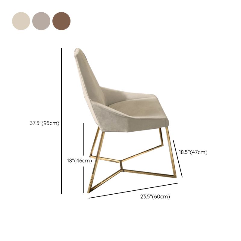 Sedie da pranzo cucine glam sedie laterali in vetro con gambe dorate