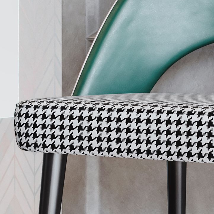 Sedia da pranzo aperta contemporanea sedia imbottita per sala da pranzo