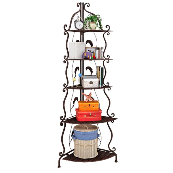 Metal Standard Bookcase Contemporary Open Back Bookshelf with Shelves Clearhalo 'Bookcases' 'furn' 'furn_bookcases' 'Furniture' 'Office Furniture' 1200x1200_661517d9-7ed0-4281-b1be-9d7cef8463d4