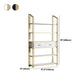 11.81"W Bookcase Open Back Glam Style Bookshelf for Study Room Home Office Clearhalo 'Bookcases' 'furn' 'furn_bookcases' 'Furniture' 'furniture_bookcases' 'kitchen' 'kitchen_bookcases' 'Living Room Furniture' 'Office Furniture' 1200x1200_661609b8-d4d8-48be-a3fe-87256b3cb482