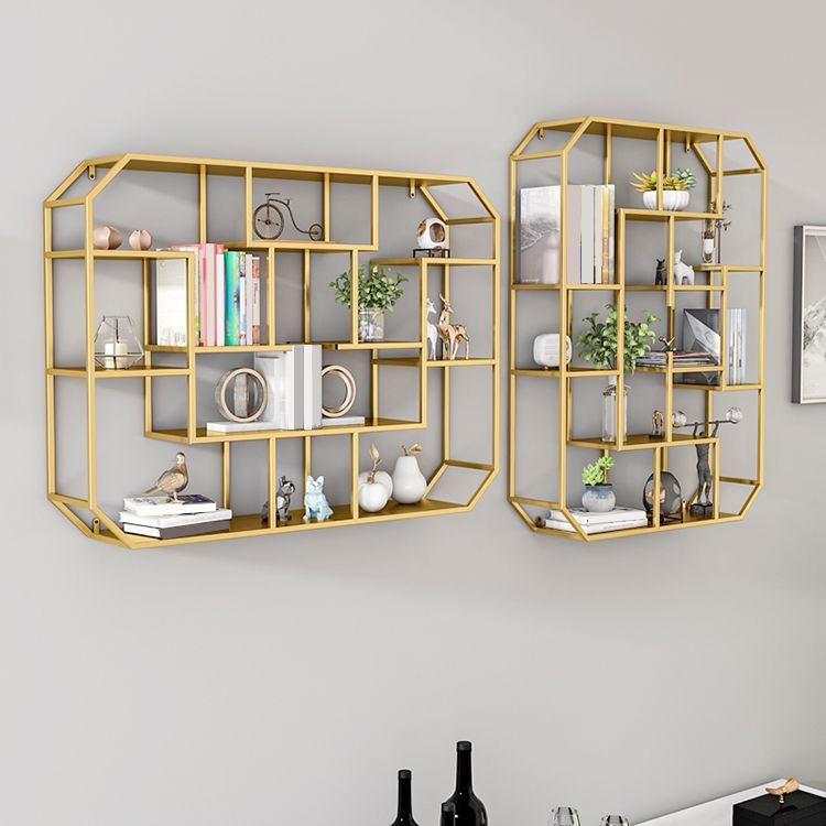 Industrial Iron Bookshelf Wall Mounted Bookshelf for Office and Family Living Room Clearhalo 'Bookcases' 'furn' 'furn_bookcases' 'Furniture' 'furniture_bookcases' 'Office Furniture' 1200x1200_6616899f-313d-4455-8b24-221ea1491aa9