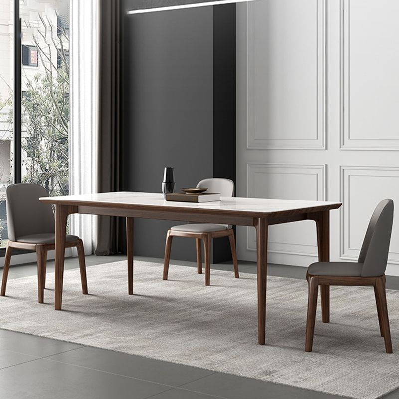 Moderner Stil Sintered Stone Ess -Set Holz 03.03.5/7 Stücke Essset für Essbereiche