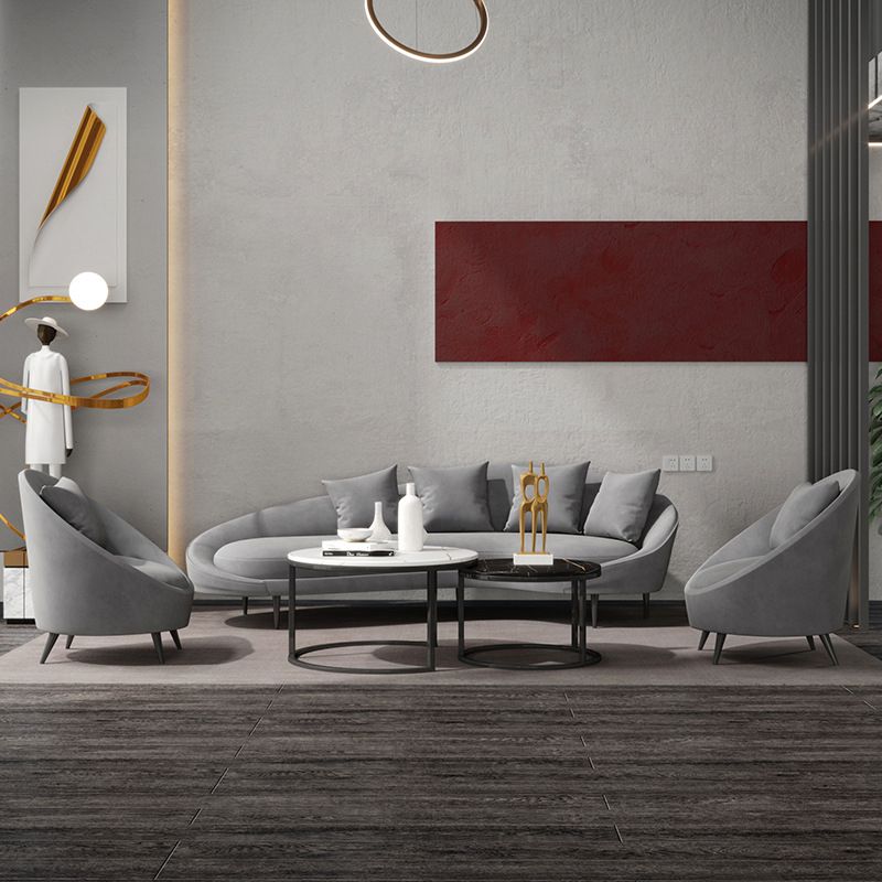 Gefällt mir Armsofa Samtkrümmungssofa für Wohnzimmer, Wohnung