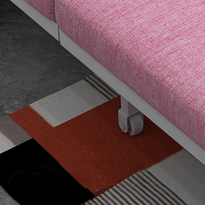 Linen Sleeper Sofa 33.46" Wide Armless Sofa Bed with Upholstered Clearhalo 'furn' 'furn_futons' 'Furniture' 'Futons & Daybeds' 'Futons' 'Living Room Furniture' 1200x1200_661b3e58-ba49-4ef8-8184-49c96b80946b