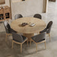 Contemporary Pedestal Dining Table Wood Dinner Table for Home Clearhalo 'Dining Tables & Seating' 'Dining Tables' 'dining_table' 'furn' 'furn_dining_table' 'Furniture' 'Kitchen & Dining Furniture' 1200x1200_661bf023-6fa8-49a8-a73c-3c6f814d949b