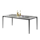 Rectangle Modern Stone Table Standard Height Kitchen Room Table with 4 Legs Clearhalo 'Dining Tables & Seating' 'Dining Tables' 'dining_table' 'furn' 'furn_dining_table' 'Furniture' 'Kitchen & Dining Furniture' 1200x1200_661c25be-eb43-4a9a-978e-a91056a90175