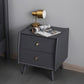 Table de nuit moderne 2 tiroirs table de nuit en bois massif, 20 "de haut