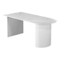 Modern Oval Dining Table Wood Double Pedestal Home Kitchen Dinner Table in White Clearhalo 'Dining Tables & Seating' 'Dining Tables' 'dining_table' 'furn' 'furn_dining_table' 'Furniture' 'furniture_dining_table' 'Kitchen & Dining Furniture' 'kitchen' 'kitchen_dining_table' 1200x1200_6620877a-1cfb-4b06-858e-967000609093