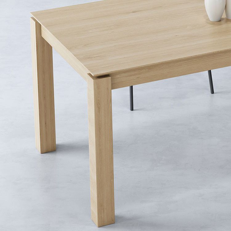 Modern Ash Wood Table with 4 Legs Rectangle Dining Table for Restaurant Clearhalo 'Dining Tables & Seating' 'Dining Tables' 'dining_table' 'furn' 'furn_dining_table' 'Furniture' 'furniture_dining_table' 'Kitchen & Dining Furniture' 'kitchen' 'kitchen_dining_table' 1200x1200_662277ec-27f9-4ae9-b2bb-02704ac77d2f