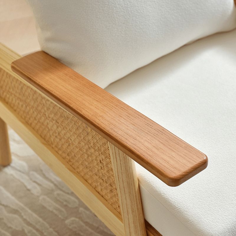 Sedia a braccio di velluto largo 29,92 "braccia in legno massiccio incluso la sedia per la camera da letto