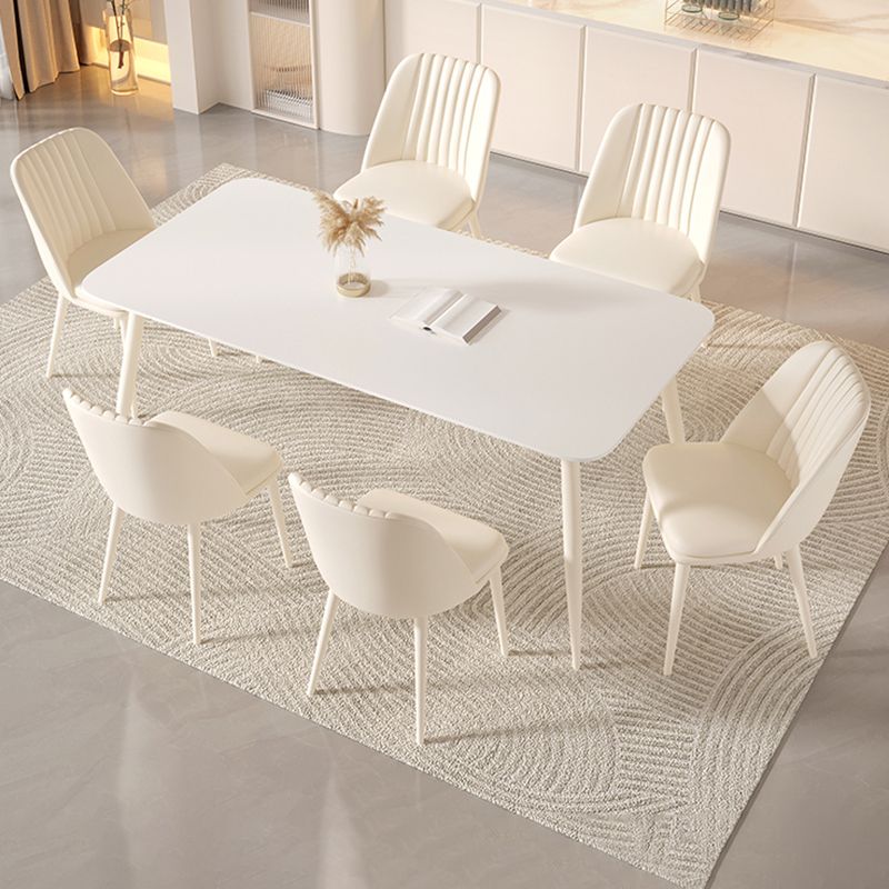 長方形1/2/5/7ピース家具焼けた石造りのダイニングセット