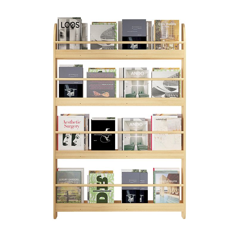 Pine Wood Wall Mounted Bookshelf Natural Scandinavian Bookcase for Bedroom Clearhalo 'Bookcases' 'Furniture' 'furniture_bookcases' 'Office Furniture' 1200x1200_662b2e9c-738f-4a9f-98d8-3339d7cbe950