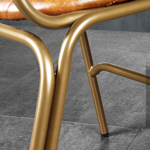 Industrial Style Leather Dining Side Chairs Open Back Dining Side Chair for Home Clearhalo ' kitchen&dining_furn' 'Dining Chairs' 'Dining Tables & Seating' 'dining_chair' 'furn' 'furn_dining_chair' 'Furniture' 'furniture_dining_chair' 'Kitchen & Dining Furniture' 'kitchen' 1200x1200_662ba1de-508e-40f5-a8ca-3e8a9cf946c9