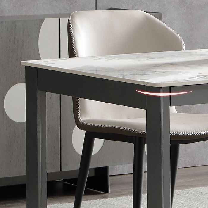 Contemporary Sintered Stone Rectangle Table Set 1/3/4/5/7 Pieces Dining Set Clearhalo 'Dining Room Sets' 'Dining Tables & Seating' 'dining_room_set' 'furn' 'furn_dining_room_set' 'Furniture' 'Kitchen & Dining Furniture' 1200x1200_662c909f-633c-421f-b403-75bcaef1a6a0