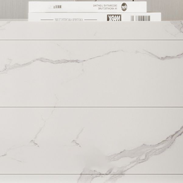 Houten borst met stenen bovenste verticale opbergkast met laden voor slaapkamer