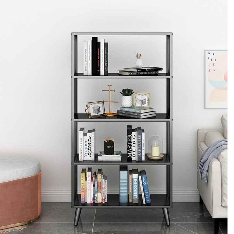 11" W Glam Antique Finish Shelf Bookcase Etagere Metal Bookshelf