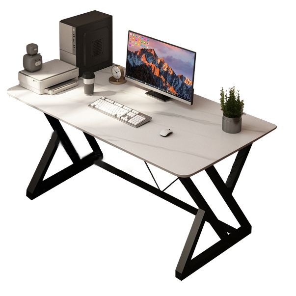 29.53 "H Industrieel rechthoekige kantoorbureau Antieke afwerking Computer Desk