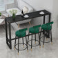 Glam Pub Height Dining Table Stone Top Pub Table for Living Room