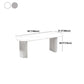Stone Double Pedestal Dining Table Simplicity Style Dining Room Table for Home Clearhalo ' dining_table' 'Dining Tables & Seating' 'Dining Tables' 'furn' 'furn_dining_table' 'Furniture' 'furniture_dining_table' 'Kitchen & Dining Furniture' 'kitchen&dining_furn' 'kitchen' 'kitchen_dining_table' 1200x1200_66324c2d-6a4d-4f03-9938-3fd690c953cb