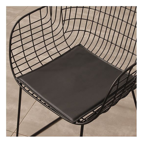 Modern PU Leather Dining Chairs Metal Dining Armchairs for Restaurant Use Clearhalo ' kitchen&dining_furn' 'Dining Chairs' 'Dining Tables & Seating' 'dining_chair' 'furn' 'furn_dining_chair' 'Furniture' 'furniture_dining_chair' 'Kitchen & Dining Furniture' 'kitchen' 1200x1200_663395f2-3775-4aa0-b849-9e53a2a4b421